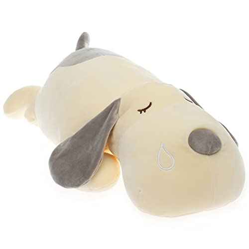 Dog Plush Pillow, Soft Dog Stuffed Animals Toy Plushie Body Pillow Gifts for Kids Girls Boys (Gray, 17.7 inch)