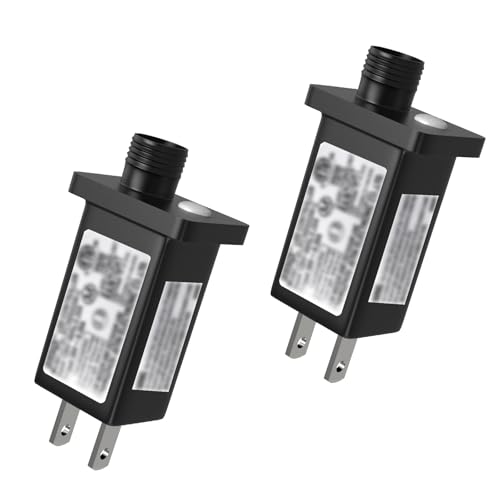 Cshare 2-Pack 30V 6W Waterproof LED Power Supply Transformer for Christmas Halloween Lights