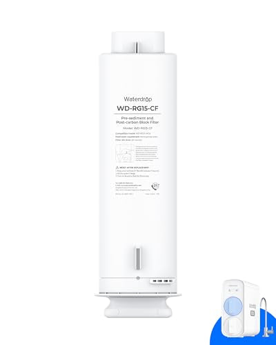 Waterdrop G5P500-CF Replacement Water Filter for G5P500 RO System