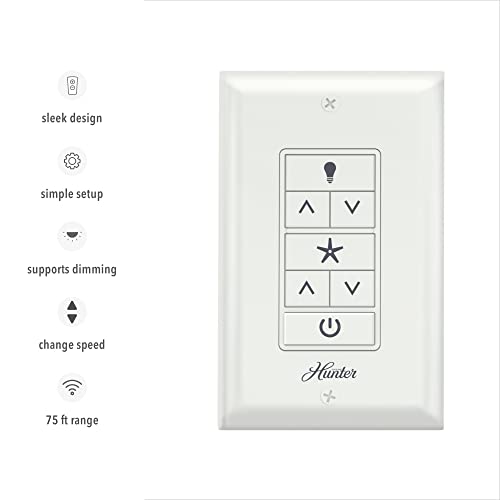 Hunter Universal Ceiling Fan Wall Control Switch - Wall Control Panel