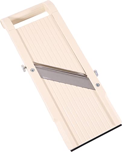 Benriner Super Slicer Beige with 4 Japanese Stainless Steel Blades - Food Mandoline