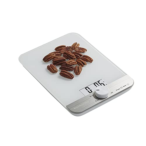 Kitchen Scale 11lb Digital Food & Kitchen Weighing Scale with Glass Surface - White - Variation of THIS listing