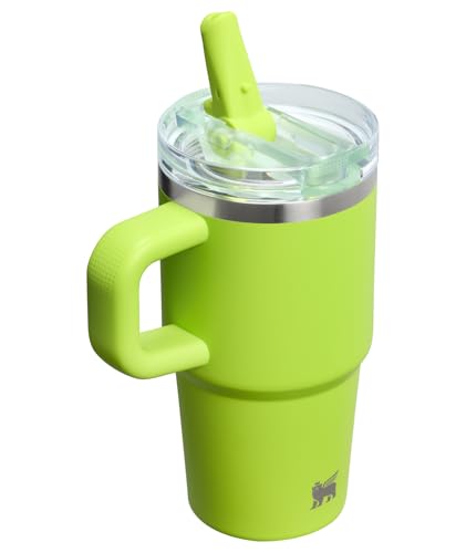 STANLEY Quencher ProTour Flip Straw Tumbler with Leakproof Lid 20 oz | Built-In Straw & Handle | Cupholder Compatible for Travel | Insulated Stainless Steel Cup | BPA-Free | Chartreuse