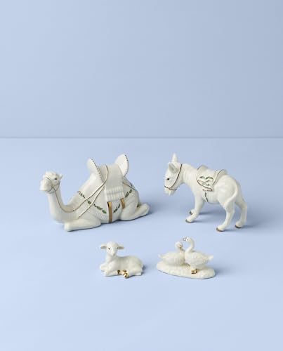 Lenox Holiday Mini Nativity Animals Set - 4-Piece Porcelain Figurines