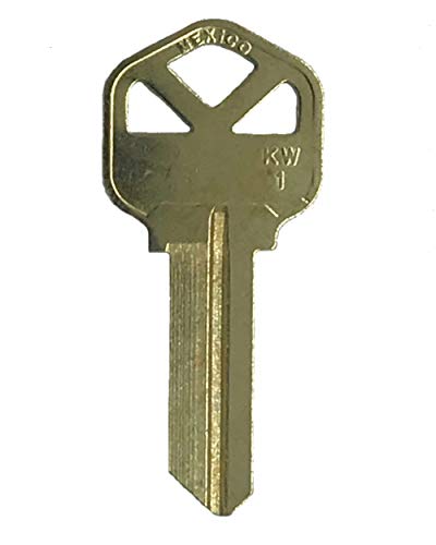 Kwikset Key Blanks Box 250 - Durable Brass Uncut Keys for Locksmiths