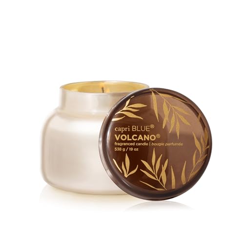Capri Blue Autumn Glow Fall Candle - Soy Wax Blend Luxury Fragrance, Tropical Fruits & Sugared Citrus, 19 Oz