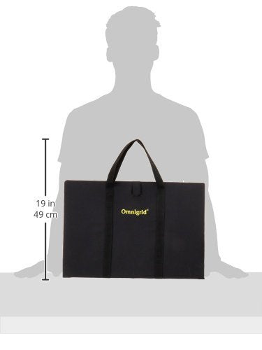 Foldaway Cutting and Pressing Station with 12x18 Inch Gridded Mat & Non-Stick Surface - Black - Variation of 19"L x 0.8"W