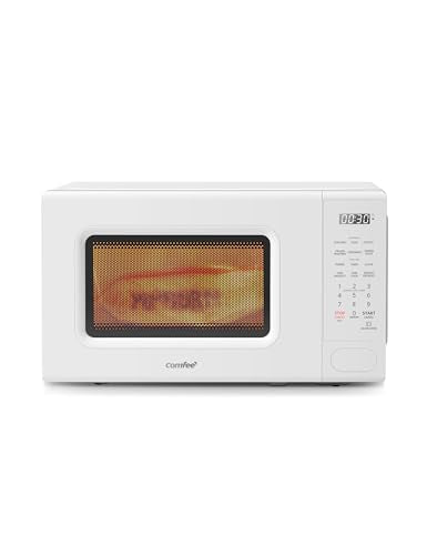 COMFEE' 0.7 Cu.Ft Countertop Microwave Oven 700W White - Modern Variation
