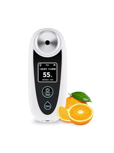 Digital Brix Refractometer 0-35% with ATC, Rechargeable & Portable for Fruit Juice & Vegetables - Variation of THIS listing