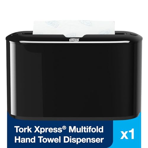 Tork Xpress Paper Towel Dispenser Black H2 - Compact Countertop Hand Towel Holder
