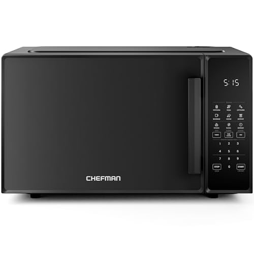Chefman 1.1 Cu. Ft. 1000W Countertop Microwave Oven Black - Compact & Powerful