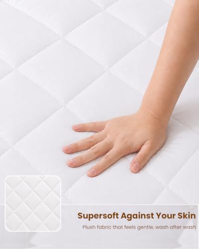 LEERUN Queen Heated Mattress Pad with Dual Control Fast Heating 125.6°F