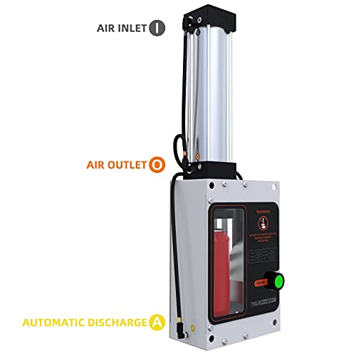 Wall-Mounted Pneumatic Can Crusher 12oz/16oz for Recycling - 5.7 x 4.6 x 22.5 Inches