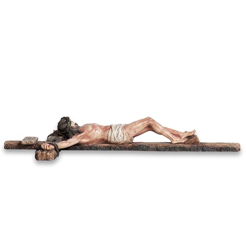 DevotedWalls Extra-Large Catholic Crucifix Wall Decor 20.8"L x 12"W Full Color