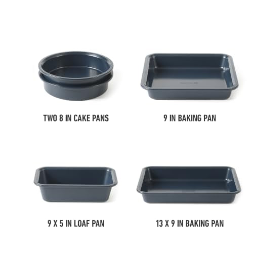 Calphalon Legacy Navy Blue Nonstick Bakeware Set - 10 Pieces, Oven Safe Carbon Steel