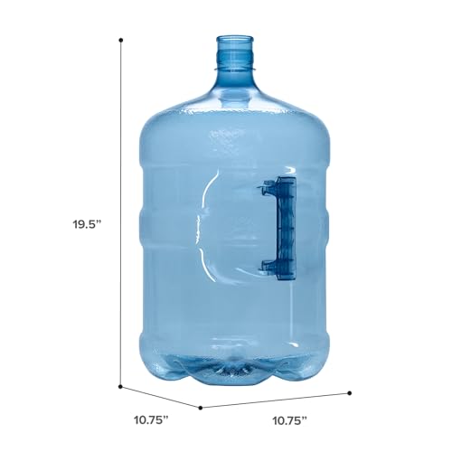 Geo Sports BPA-Free 5 Gallon Plastic Water Bottle with Crown Cap & Handle