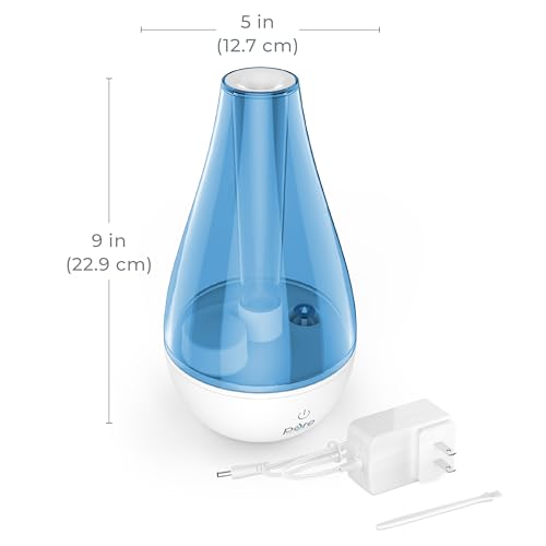 Pure Enrichment MistAire Studio Small Ultrasonic Cool Mist Humidifier with Night Light