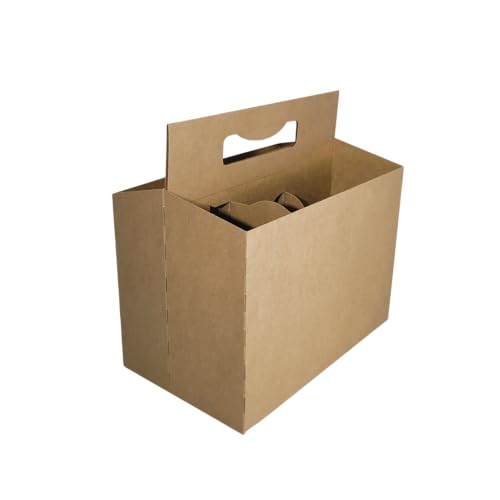 ICE N COLD 6pk Kraft Brown Cardboard Beverage Carrier 150 Count - 12oz Bottles & Cans