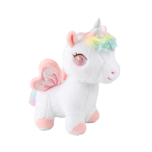 Plush Unicorn Stuffed Animal, Pink Unicorn Plush Toys for Girls Girlfriend Lovers, 11.8 Inches Smooth Plushies Hugging Pillow, Cute Pony Stuffed Animal Cuddle Toy Gift for Birthday Valentine Christmas