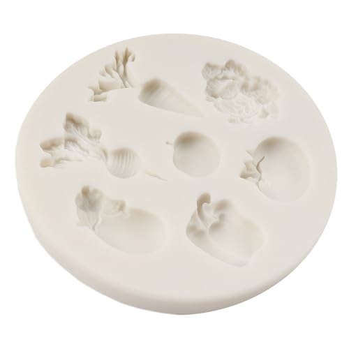 QDMOLDS Style G Vegetable Silicone Fondant Mold for Cakes & Crafts