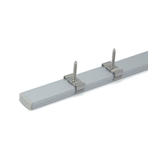 20-Pack 3.3ft Aluminum LED Channel System with Milky Cover & Accessories