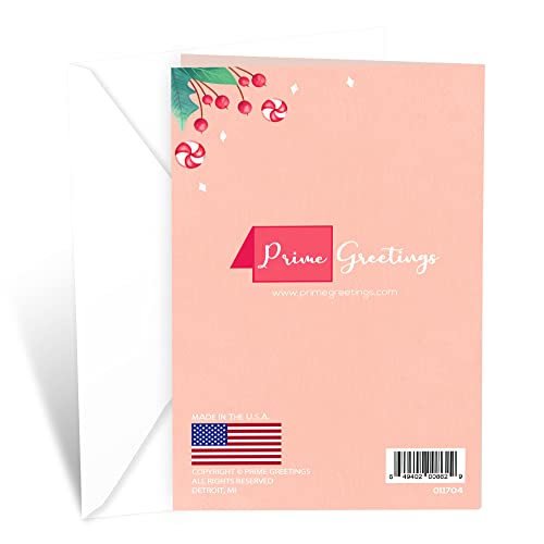 Niece Christmas Card - Eco-Friendly American Made Greeting Card with Envelope, 5x7.75 inches