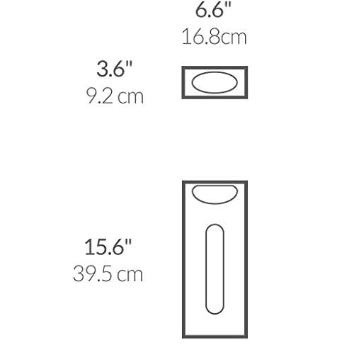 simplehuman Wall Mount Grocery Bag Dispenser - 1 Pack, Brushed Stainless Steel