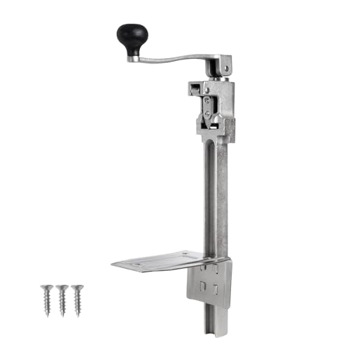 Heavy Duty Commercial Can Opener for Large Cans Up to 13 Inches Tall - Industrial Kitchen Tool with Stainless Steel Blade & Stable Base - Variation: Commercial Can Opener