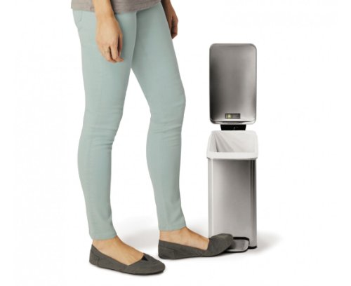 simplehuman 10 Liter / 2.6 Gallon Stainless Steel Bathroom Slim