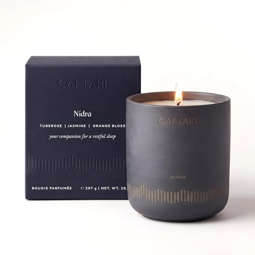 Luxury Aromatherapy Candle - Jasmine & Neroli Scented, 60 Hour Burn - Coconut Soy Wax, Gift-Ready Home Spa Candle