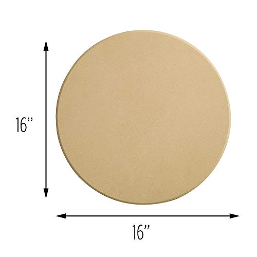Old Stone 16-Inch Round Pizza Stone - Non-Cracking Bakeware for Pizzas Bread & Vegetables