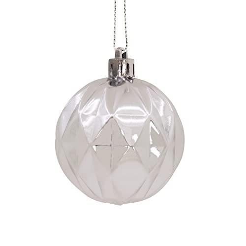 Hallmark 24-Pack Silver Christmas Ornaments Ball Set