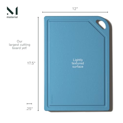 Eco-Friendly Microplastic-Free Cutting Board - Large Ocean Charcuterie Board, Dishwasher Safe, Knife-Friendly, 17.5x12 Inches - Variation Ocean