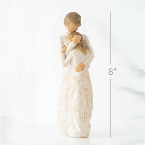 Willow Tree Mother Daughter Figurine - Hand-Painted Resin Sculpture Gift