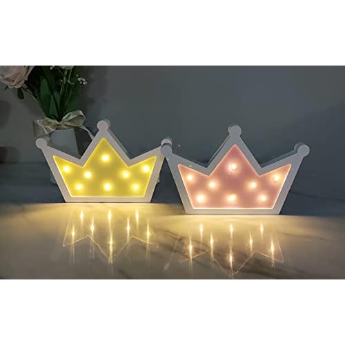 Pink Crown LED Light,Crown Lights Wall Decor,Princess Queen Kings Decoration Sign for Kids Room Home Living Room Bedroom Wedding Birthday Party Christmas