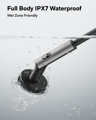 Cordless Electric Spin Scrubber with Digital Display & 6 Attachments