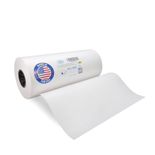 IDL Packaging White Butcher Paper Roll 18 x 1000 Feet - Food Grade, USA Made