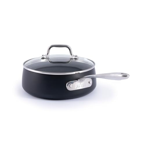 All-Clad HA1 Expert 2.5 Qt Nonstick Sauce Pan with Lid, Induction Ready