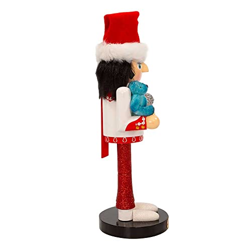 Elvis Presley Kurt Adler 10-Inch with Teddy Bear Nutcracker, Red