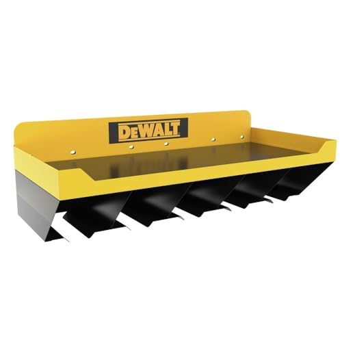 Heavy-Duty Tool Organizer Shelf for Power Tools - 5 Slots, 100lb Capacity - Includes Variation of 5 Tool Storage Shelf