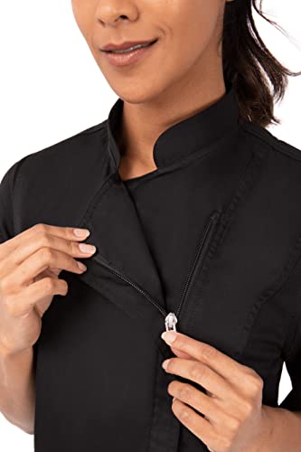 Women's Springfield Chef Coat - Medium Black | Professional Kitchen Uniform
