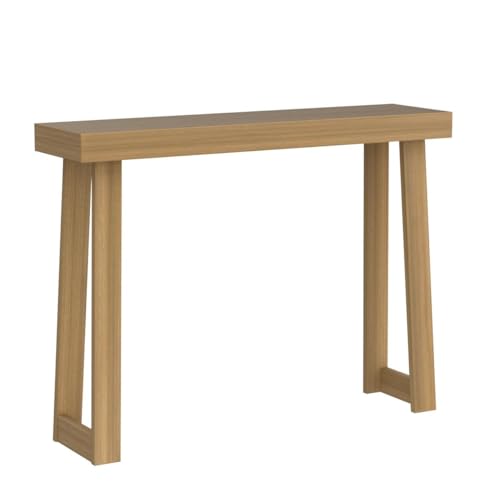 46 Inch Pecan Classic Wood Console Table - Plank+Beam