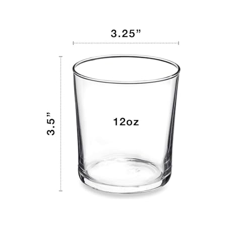 Bormioli Rocco Bodega Collection Medium 12oz Drinking Glasses Set of 12