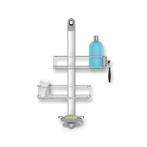 simplehuman Medium Adjustable Shower Caddy - Stainless Steel & Anodized Aluminum