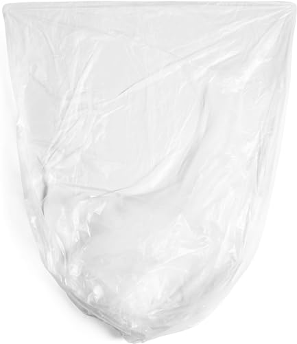12-16 Gallon Clear Trash Bags - 8 Micron High Density Garbage Bags, 1000 Count, Leak-Proof Star Seal, Janitorial & Recycling Use - Variation: Clear / 12-16 Gal, 8 Micron Equiv, 1000 Count
