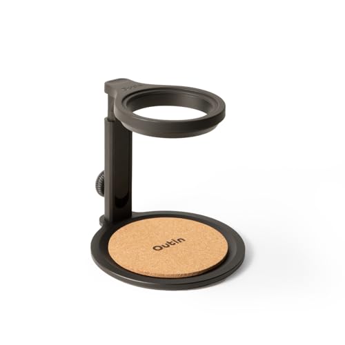 Universal Coffee Stand with Adjustable Height and Cork Pad - Portable & Durable