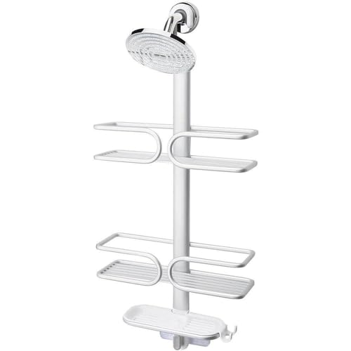 OXO Good Grips Aluminum 3-Tier Shower Caddy - Rustproof Bathroom Organizer