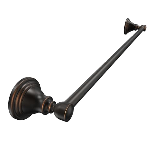 24-Inch Oil Rubbed Bronze Wall Mounted Towel Bar - Stainless Steel Bathroom Rack