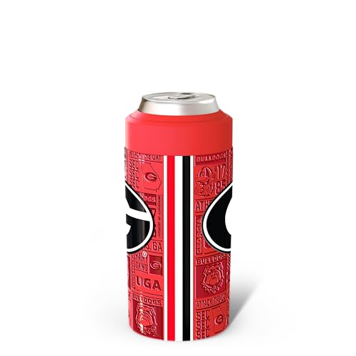 Georgia Bulldogs Frost Buddy Universal Can Cooler - Fits 12 & 16 oz - Red Variation