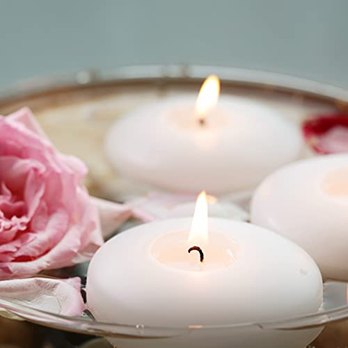 Floating Candles Set of 48 - 3 Inch White Tealight Candles for Weddings & Decor
